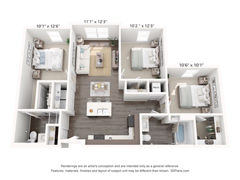 A diagram shows the layout of a studio apartment with dimensions.
